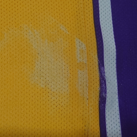 Vintage Shaquille O'Neil LA Lakers Champion Jersey Yellow Purple #34 Large - Picture 6 of 12